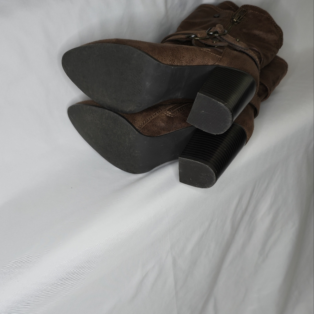 Carlos by Carlos Santana Women's "	Paisley" Mid-calf Brown Boots sz 7 - Picture 6 of 7